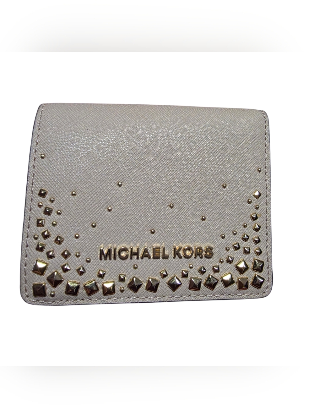 Michael Kors Jet Set Travel Studded Bifold Wallet - NWOT - Soft Pink